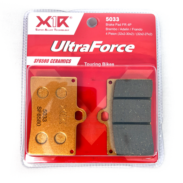 X1R Ultra Force Ceramic Brake Pads 4P – Touring Bikes