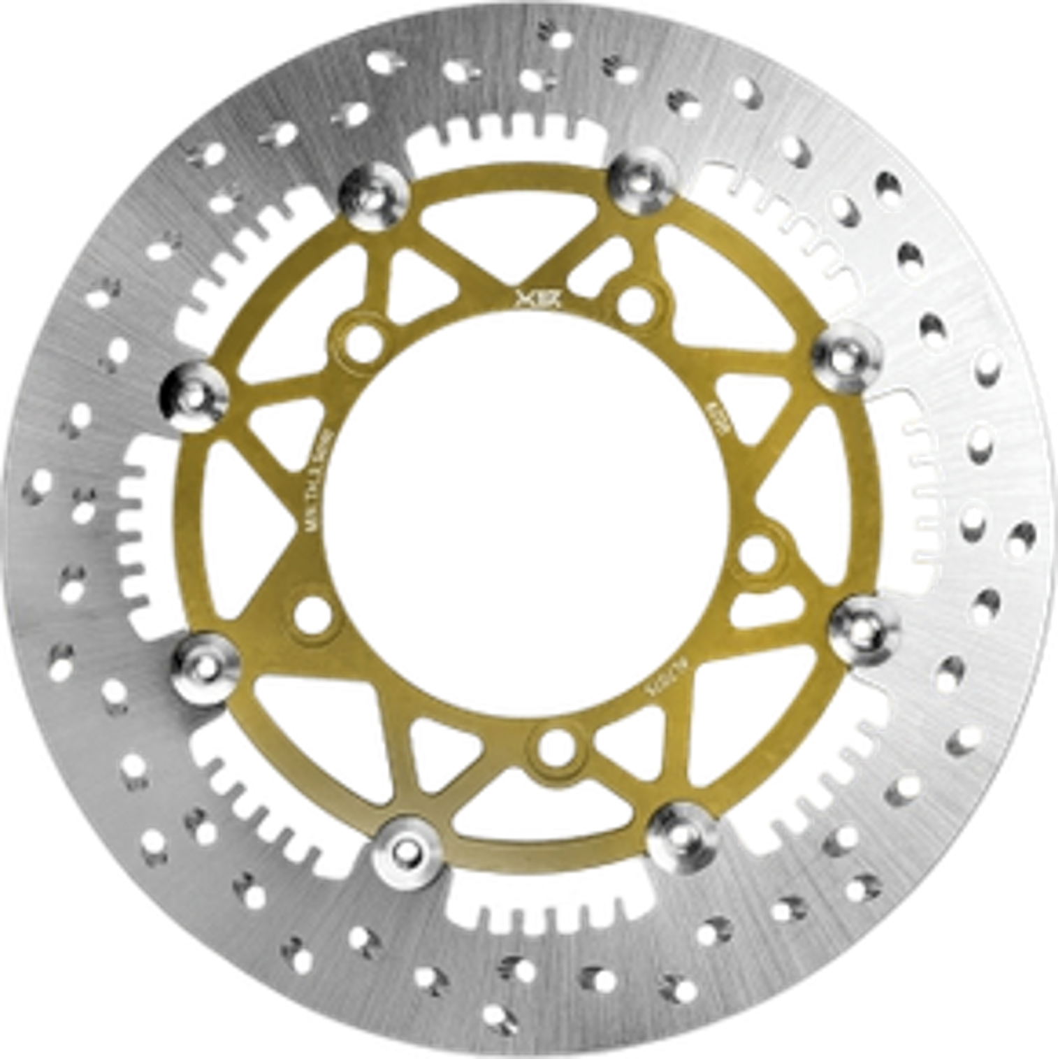 Brake Disk Half Floating MX KING 150 X-Wheel HF05F Right 5 Lubang M 298 mm Gold