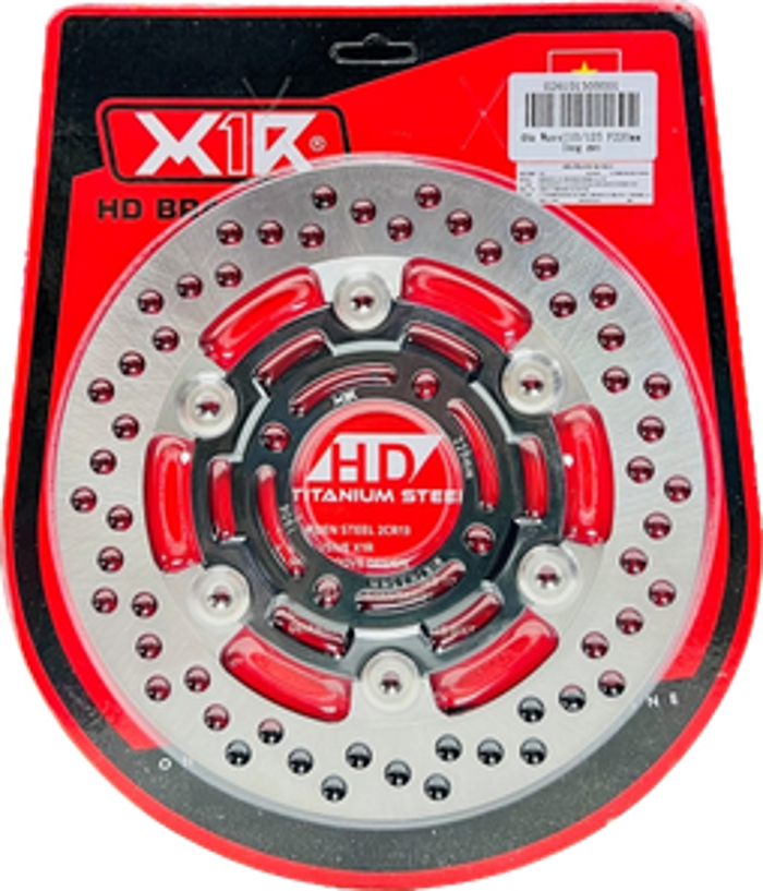 Brake Disk Half Floating VARIO 125  X-Wheel HF12F Right 4 Lubang V 220 mm Black