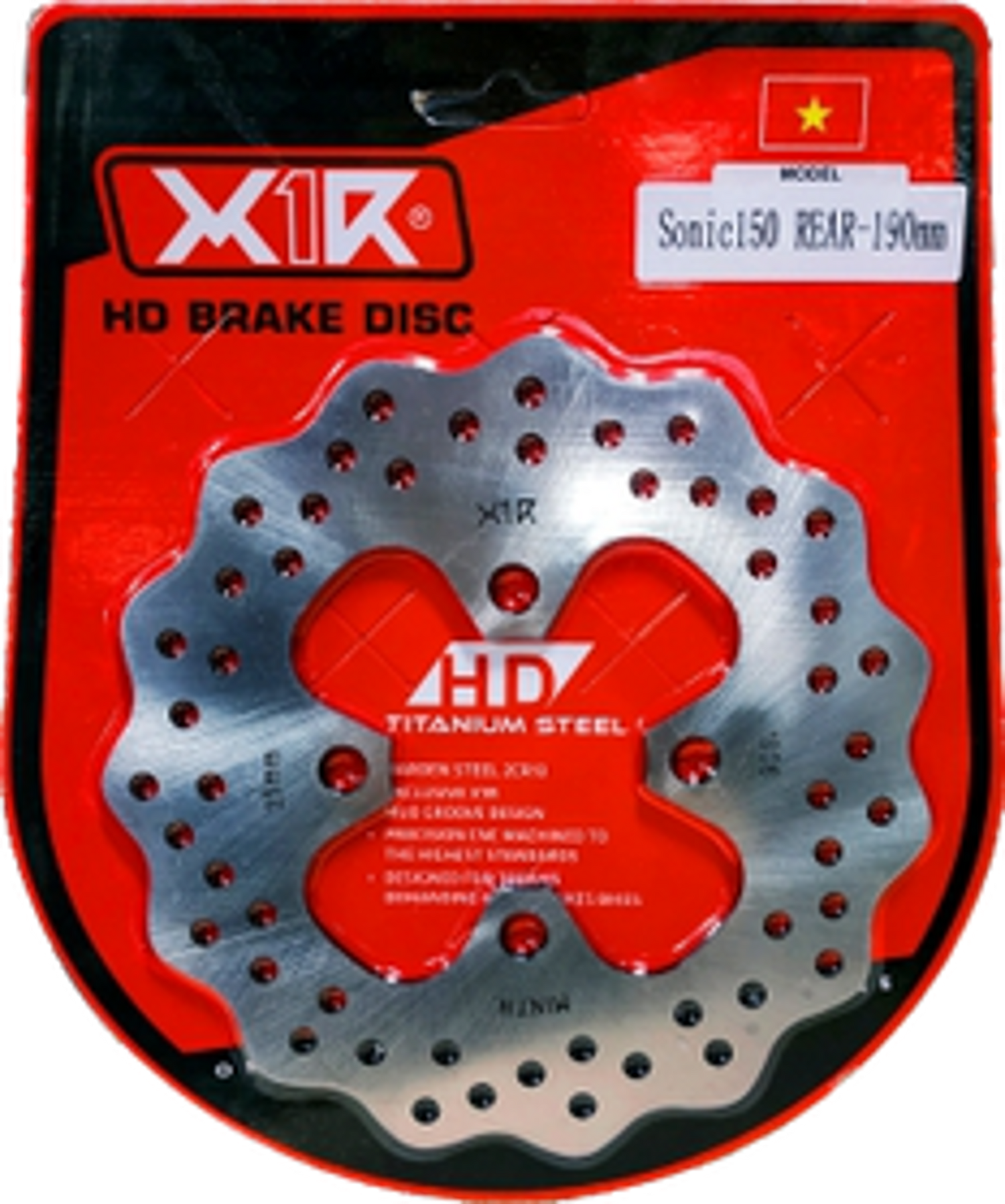 X1R HD Brake Disc E Series for Honda Sonic 150, 190mm