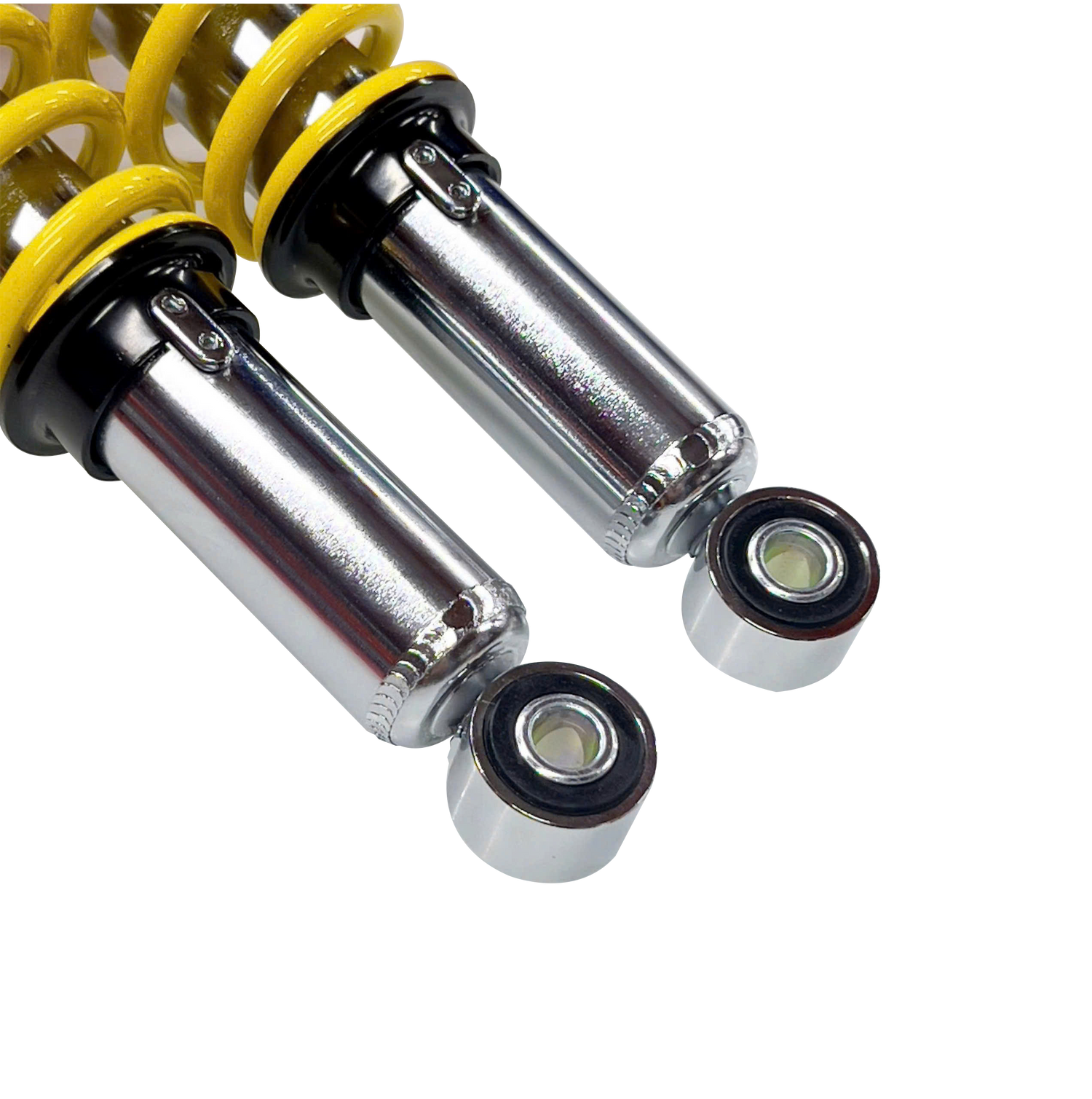X1R DualShock E Series Rear Shock Absorber Honda Wave 100/110/125 & Future 125 (335mm, Chrome Rod, Yellow/Black Spring)