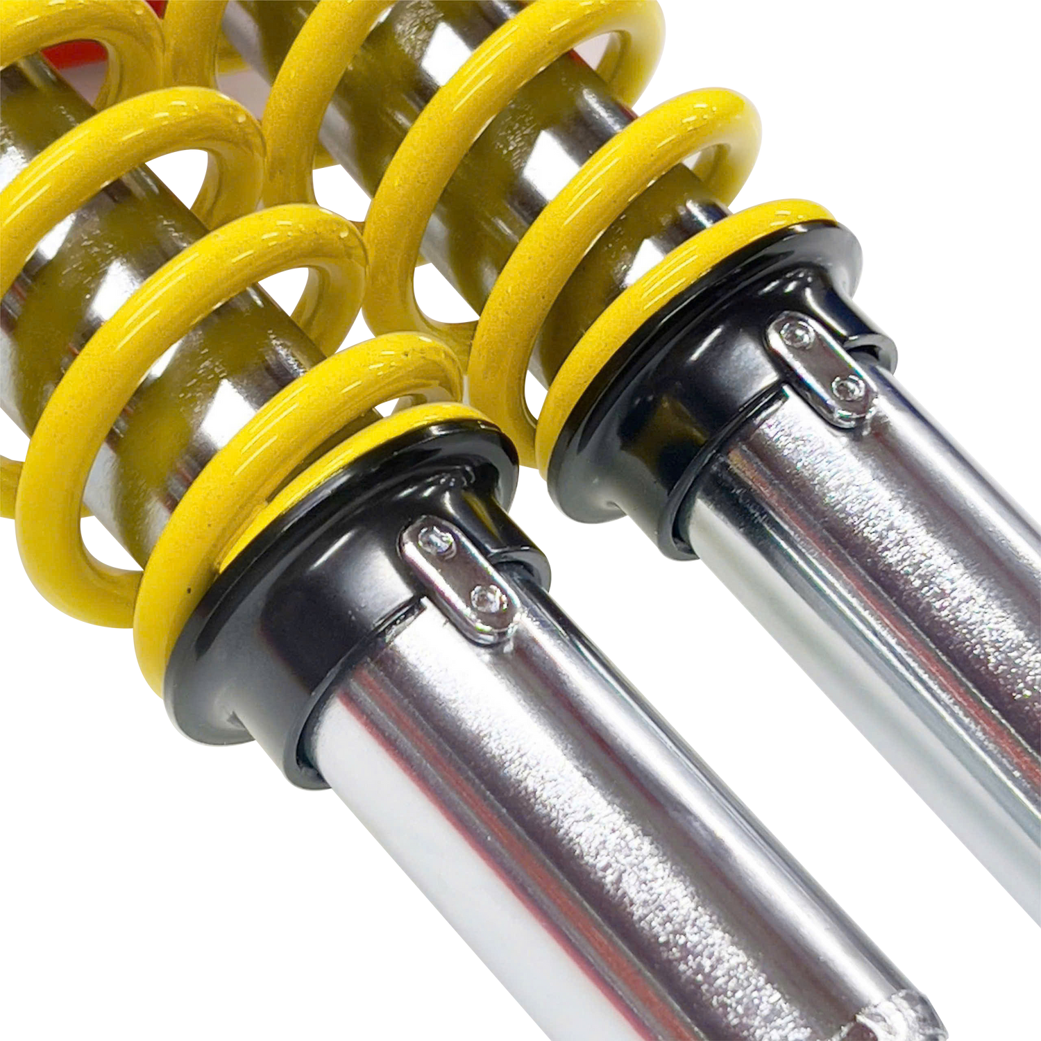 X1R DualShock E Series Rear Shock Absorber Honda Wave 100/110/125 & Future 125 (335mm, Chrome Rod, Yellow/Black Spring)