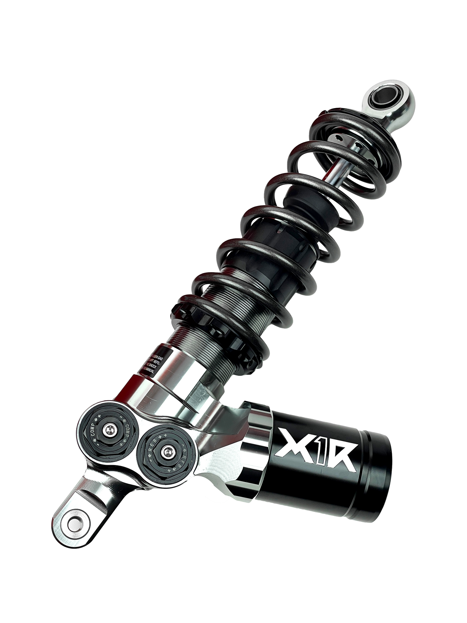 X1R GT3 Rear Shock Absorber with Remote Reservoir – Fully Adjustable (Rebound, Compression, Preload) | Honda SH, Lead, Scoopy, Stylo