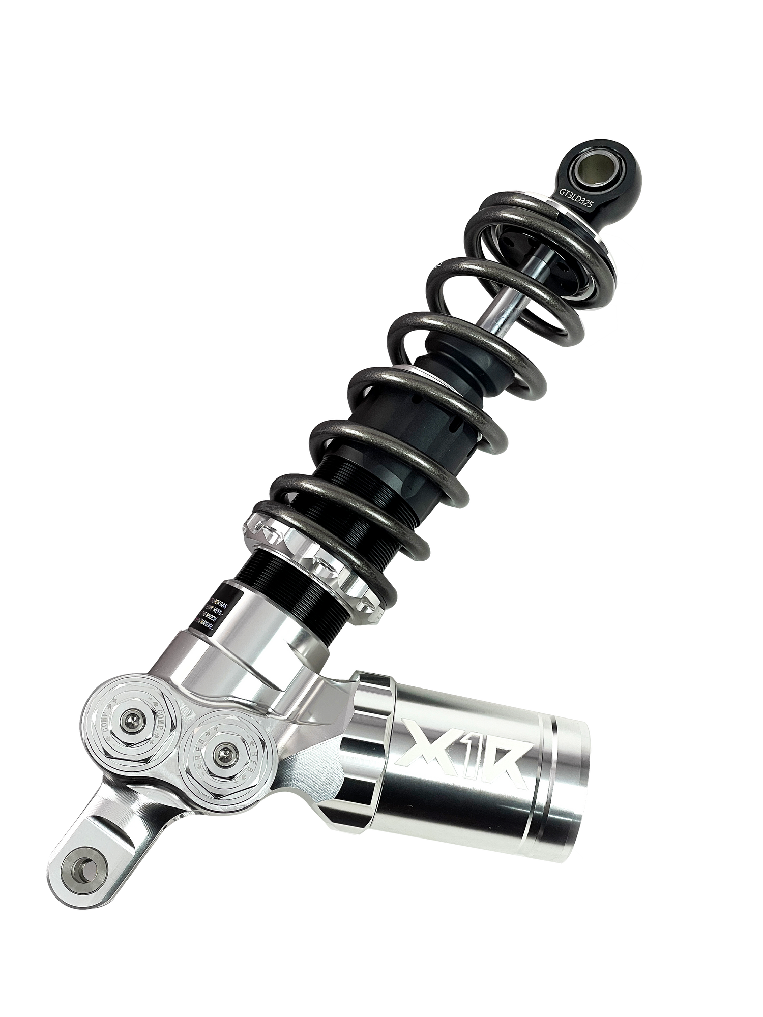 X1R GT3 Rear Shock Absorber with Remote Reservoir – Fully Adjustable (Rebound, Compression, Preload) | Honda SH, Lead, Scoopy, Stylo