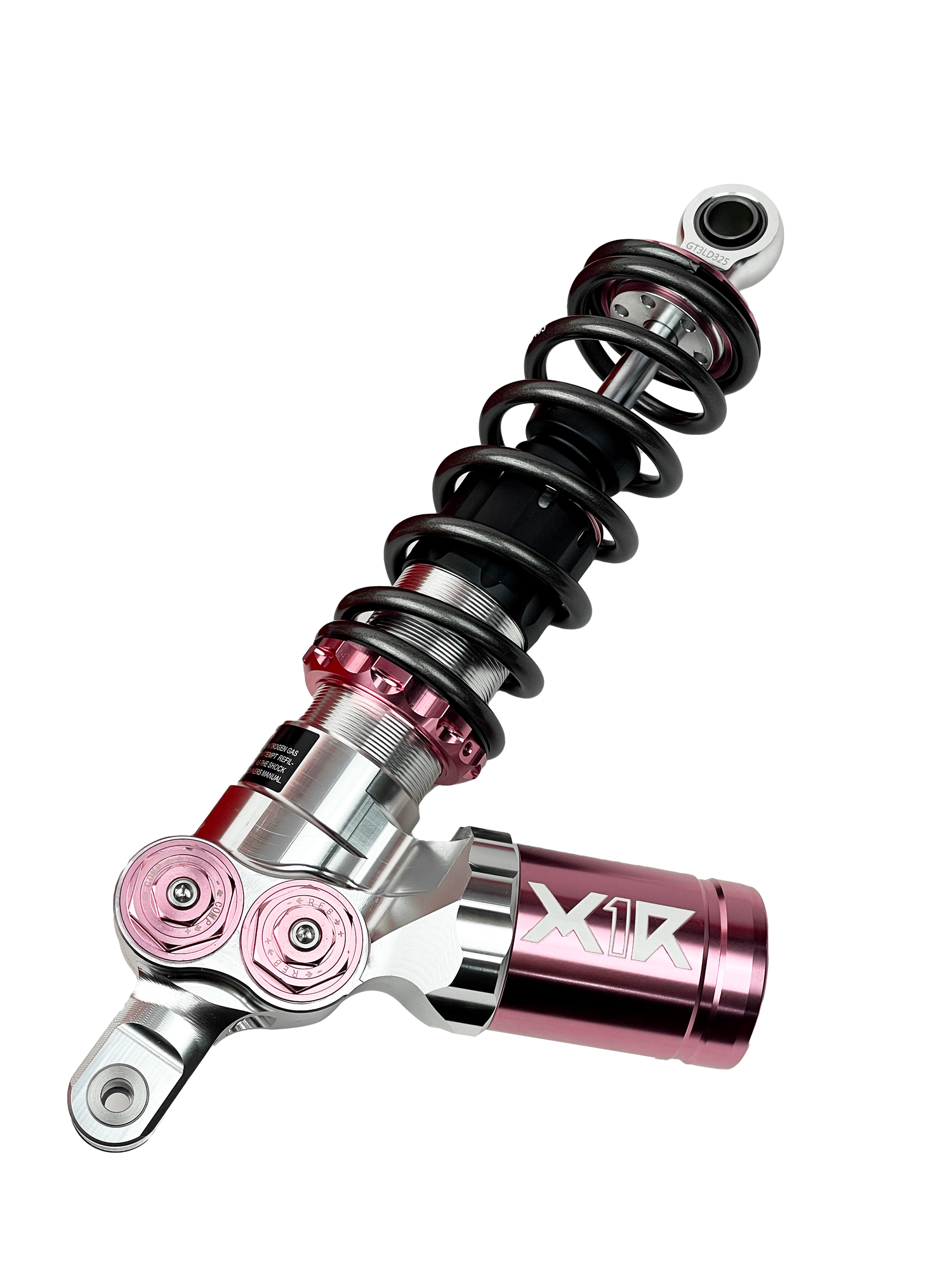 X1R GT3 Rear Shock Absorber with Remote Reservoir – Fully Adjustable (Rebound, Compression, Preload) | Honda SH, Lead, Scoopy, Stylo