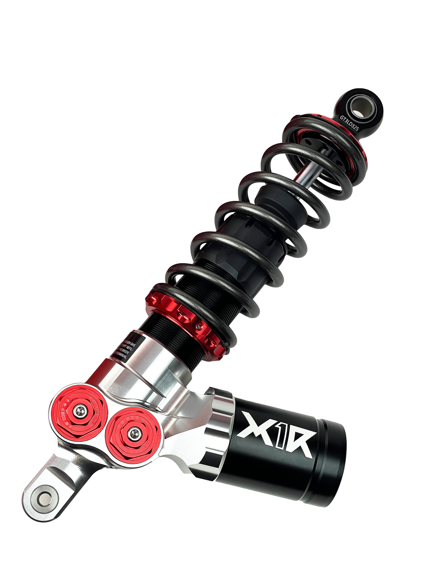 X1R GT3 Rear Shock Absorber with Remote Reservoir – Fully Adjustable (Rebound, Compression, Preload) | Honda SH, Lead, Scoopy, Stylo