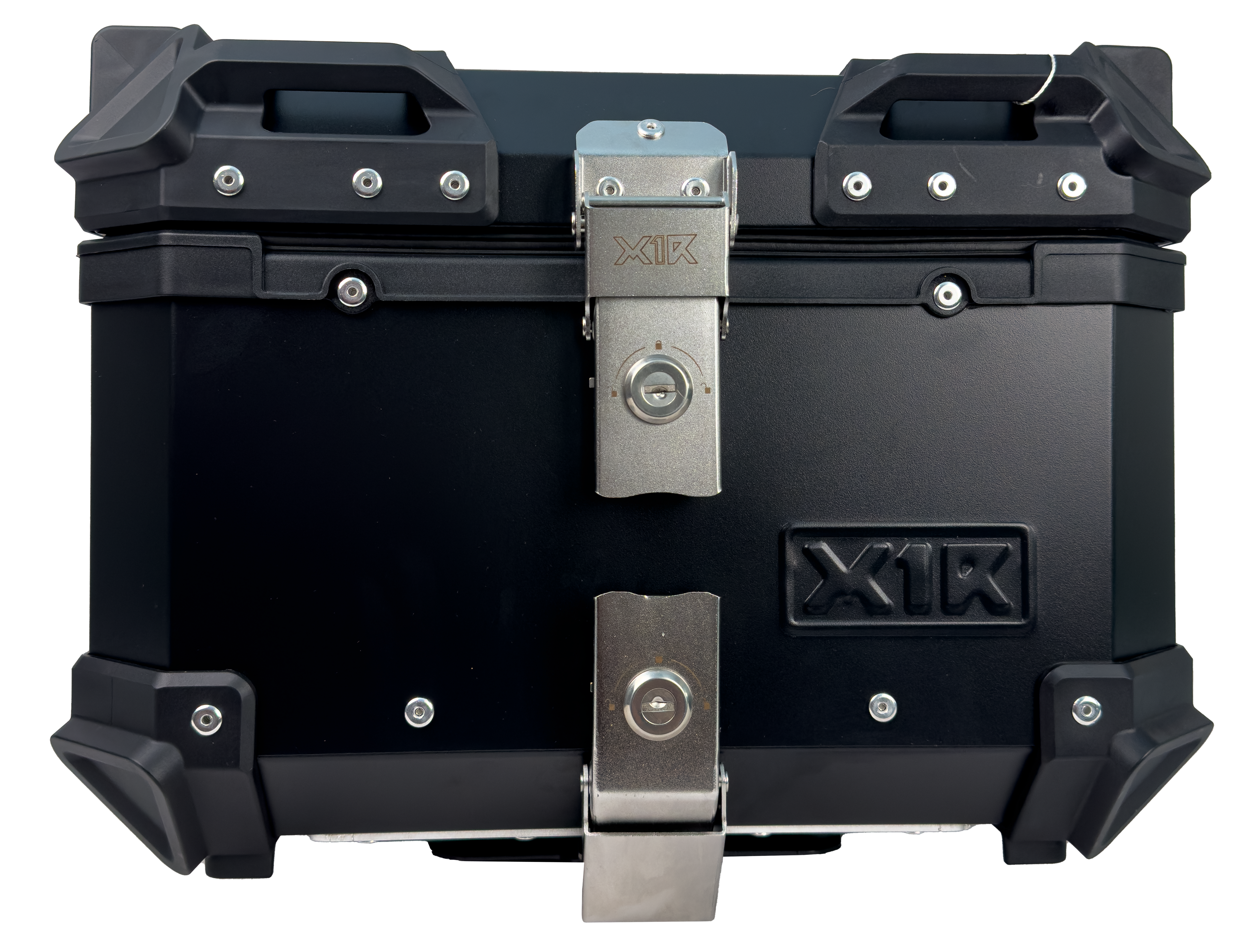 X1R Top Box Touring Aluminum Black 36L front view