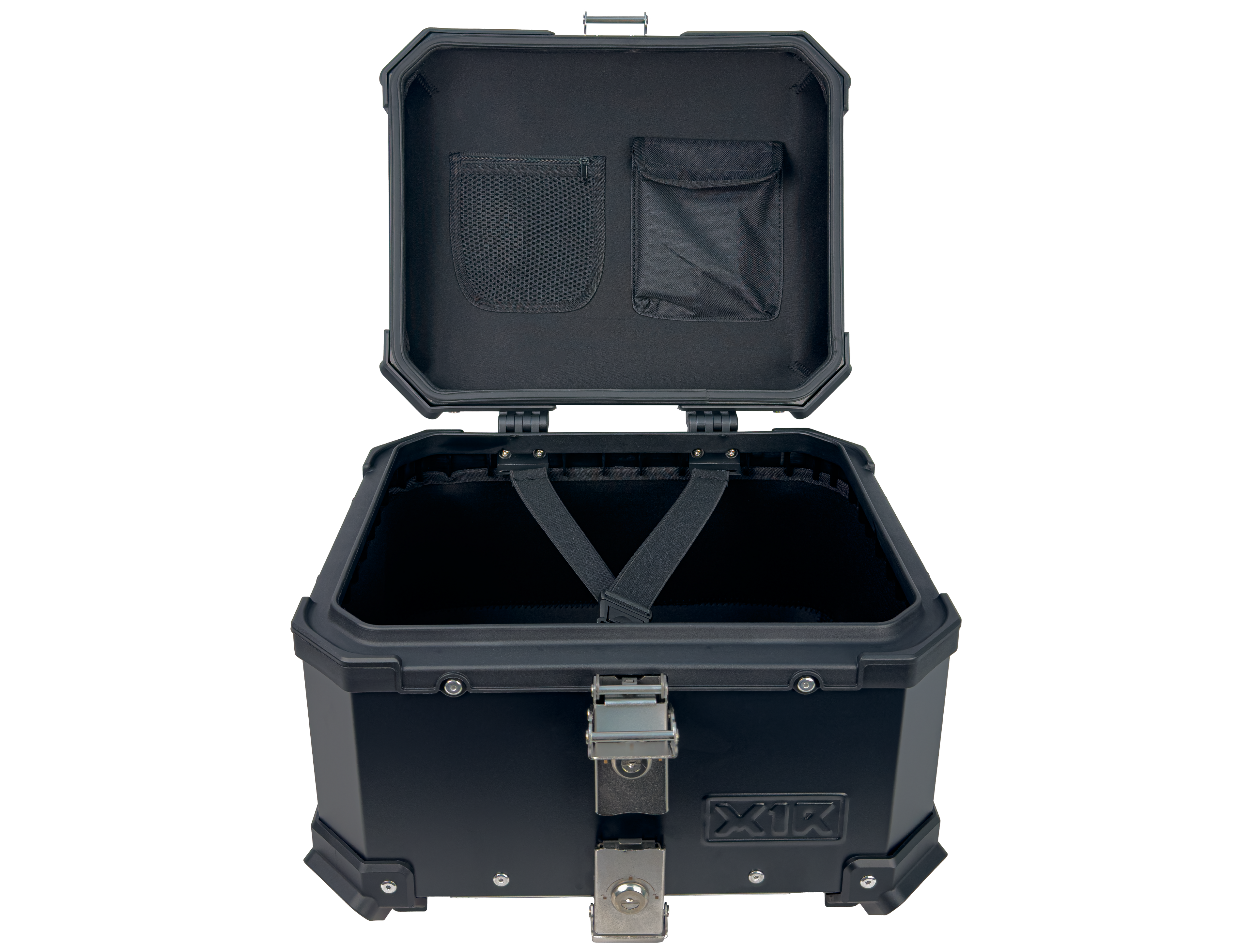 SUS 304 stainless steel lock on X1R Top Box Touring Black 36L