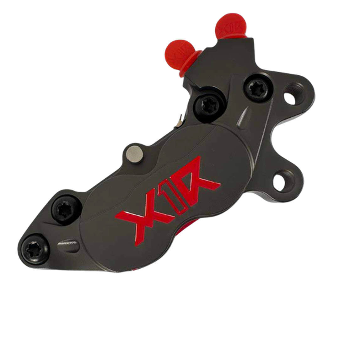X1R Brake Caliper X-Wheel XRC01 4 Piston in Titanium Grey, left side