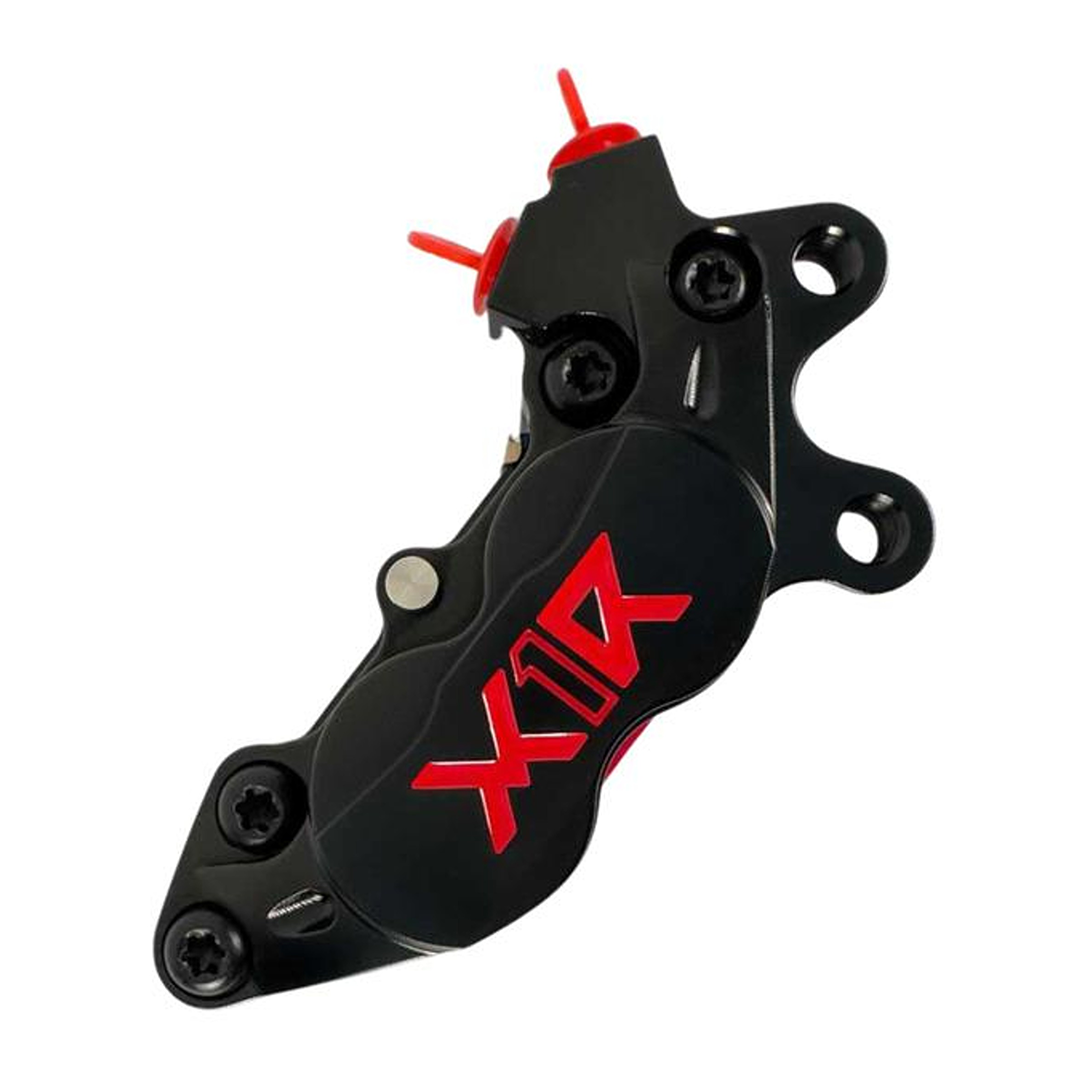 X1R Brake Caliper X-Wheel XRC01 4 Piston in Black, left side