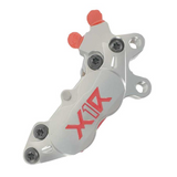 X1R Brake Caliper X-Wheel XRC01 4 Piston in Silver, left side