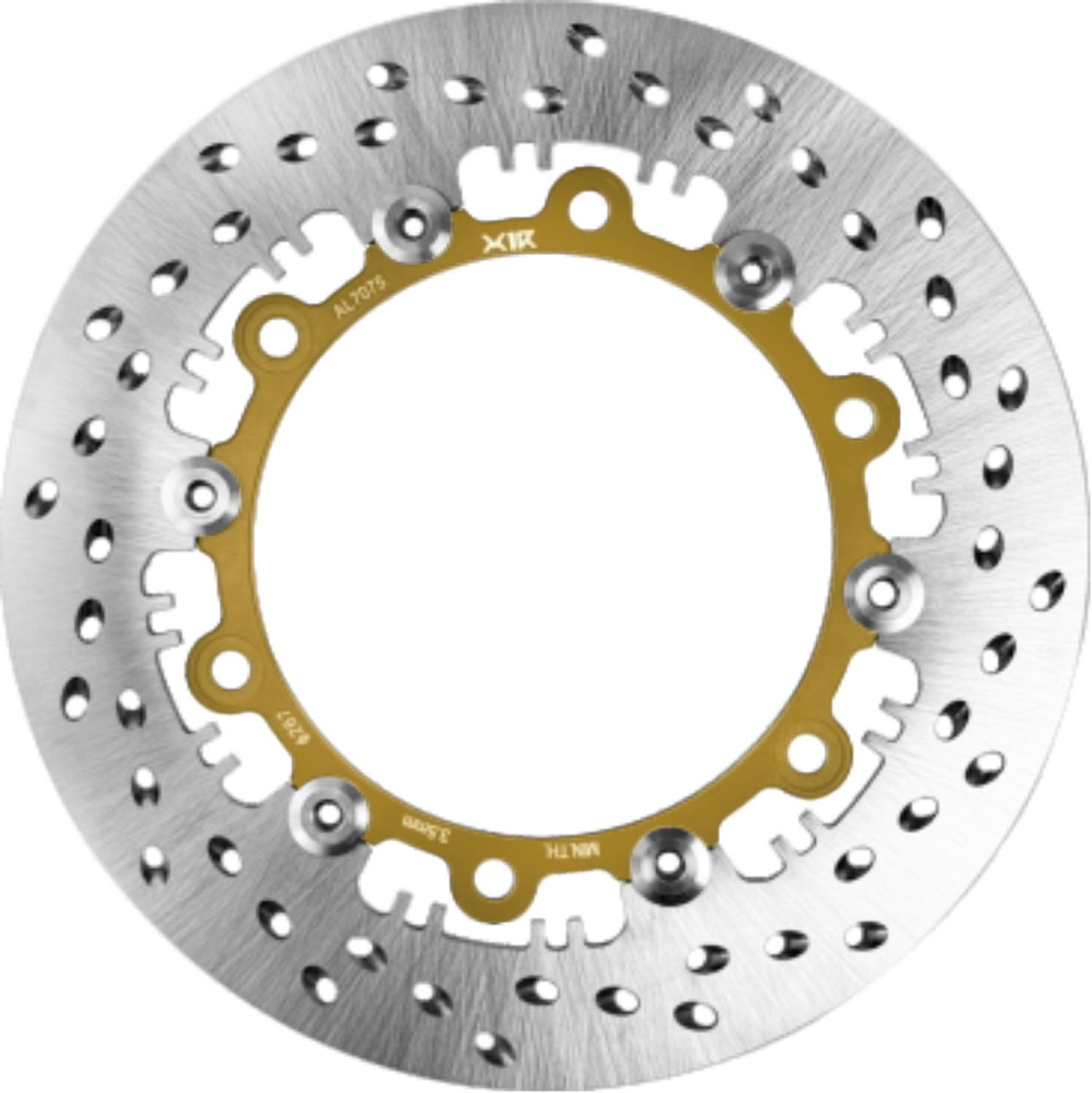 X1R Brake Disc Half Floating X-Wheel HF04F for Honda GTR150 right, 267mm Gold