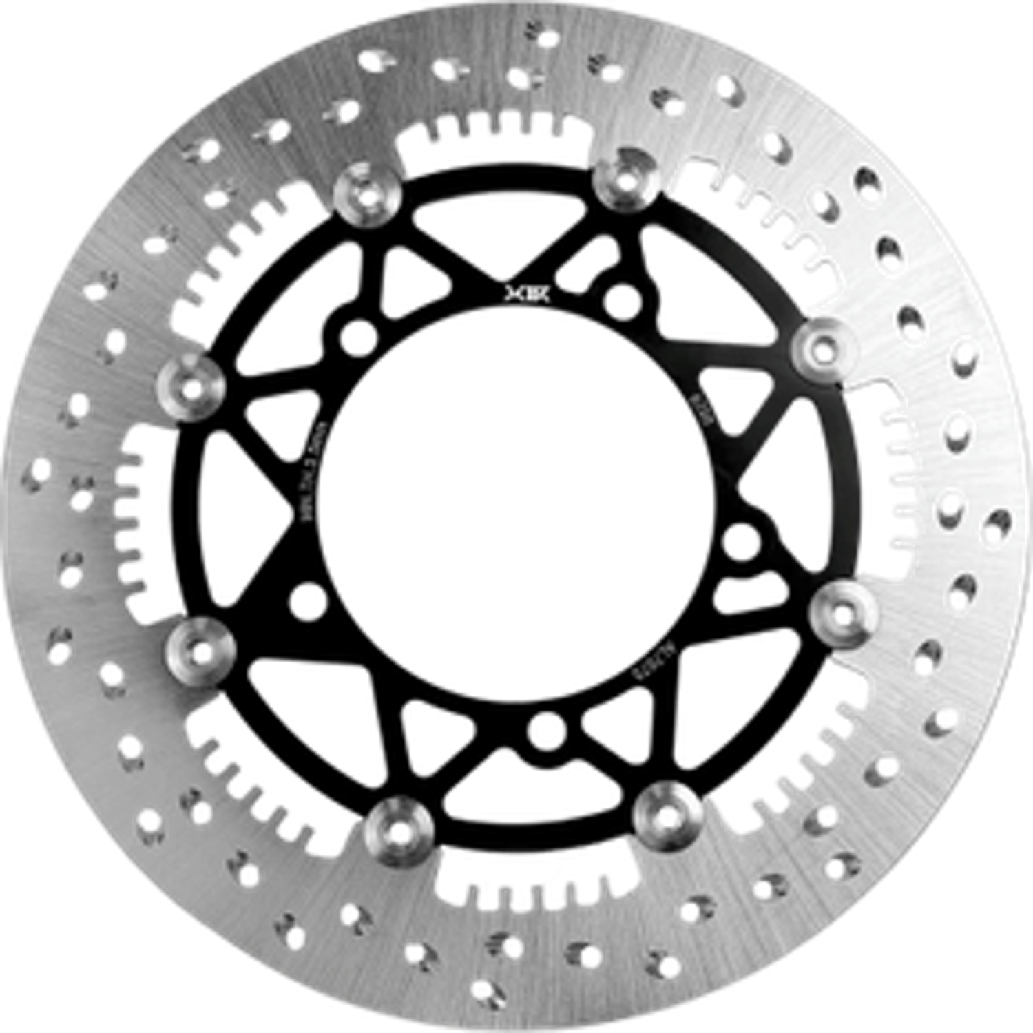 X1R Brake Disc Half Floating X-Wheel HF05F for Yamaha MX King 150 right, 298mm Black