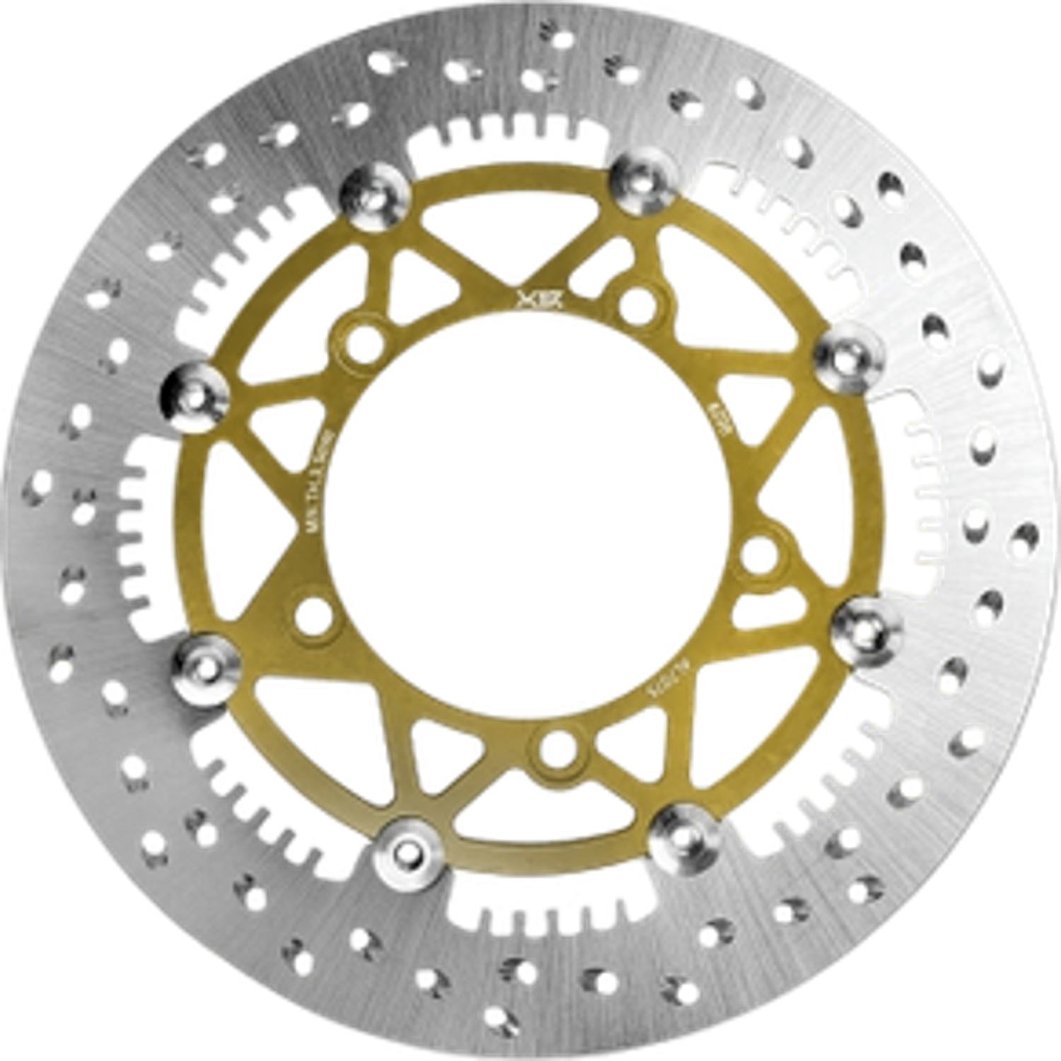 X1R Brake Disc Half Floating X-Wheel HF05F for Yamaha MX King 150 right, 298mm Gold