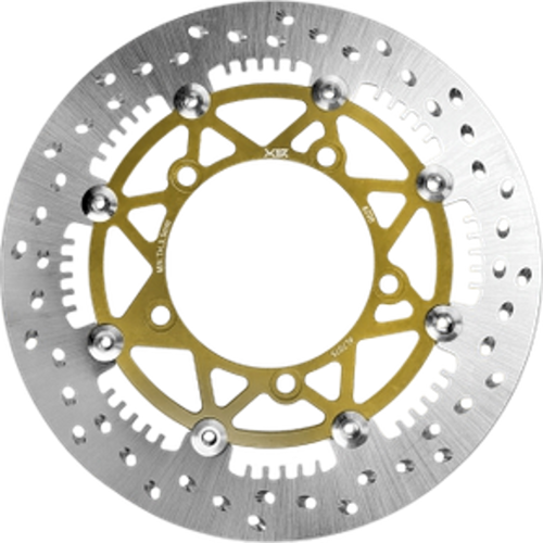 X1R Brake Disc Half Floating X-Wheel HF05F for Yamaha MX King 150 right, 298mm Gold