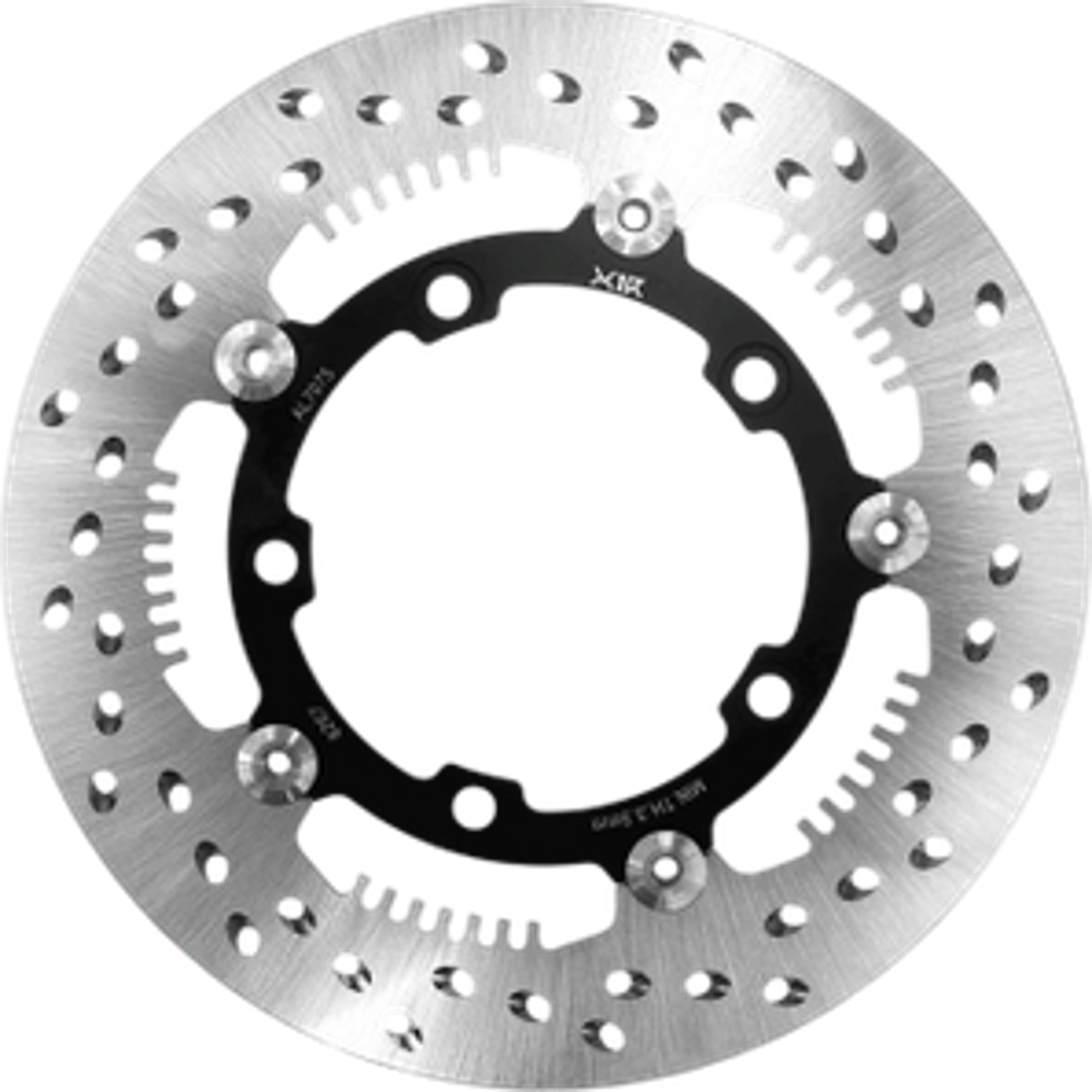 X1R Brake Disc Half Floating X-Wheel HF03F for Yamaha MX King 150 right, 267mm Black