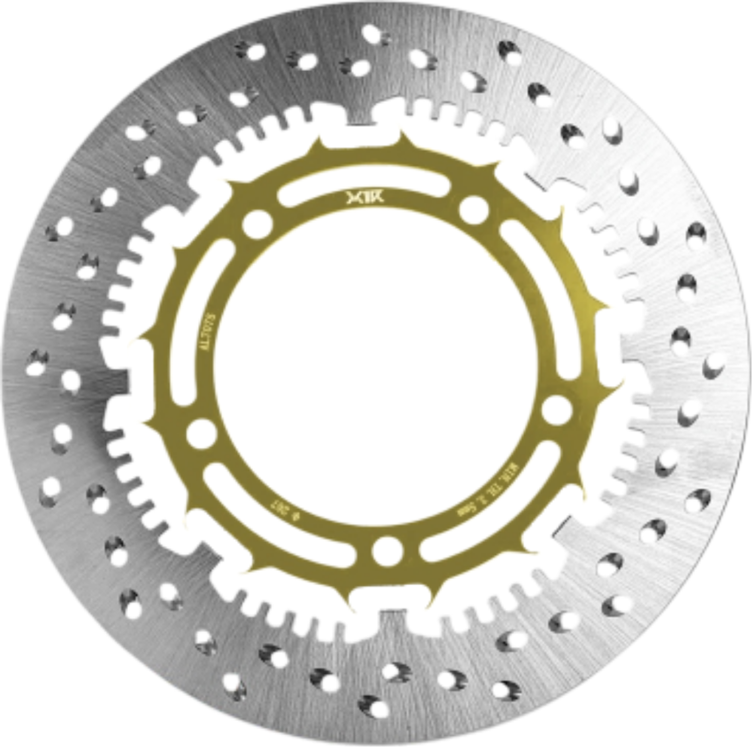 X1R Brake Disc T-Drive X-Wheel TF03F for Yamaha MX King 150 right, 267mm Gold
