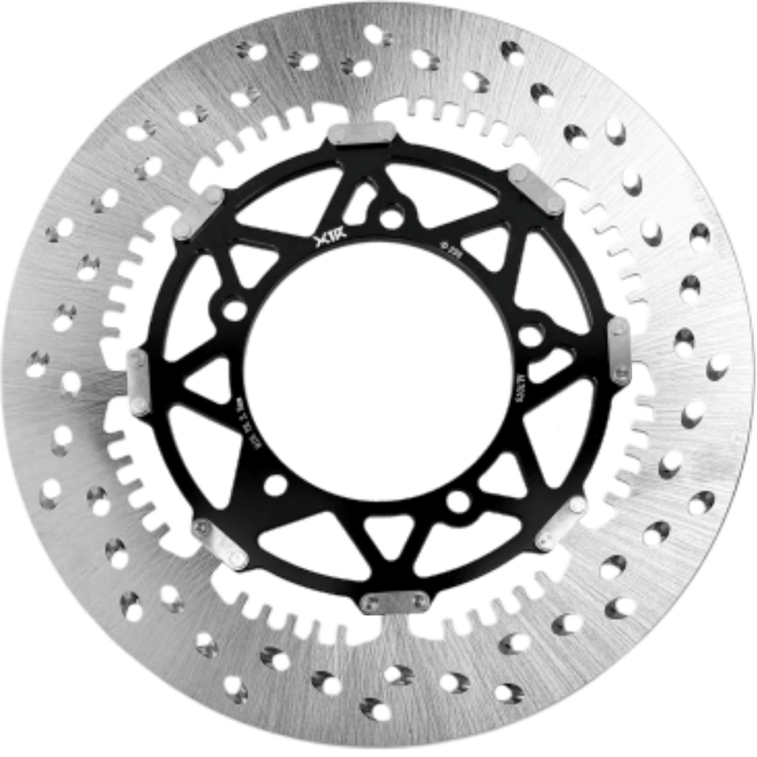 X1R Brake Disc T-Drive X-Wheel TF05F for Yamaha MX King 150 right, 298mm Black