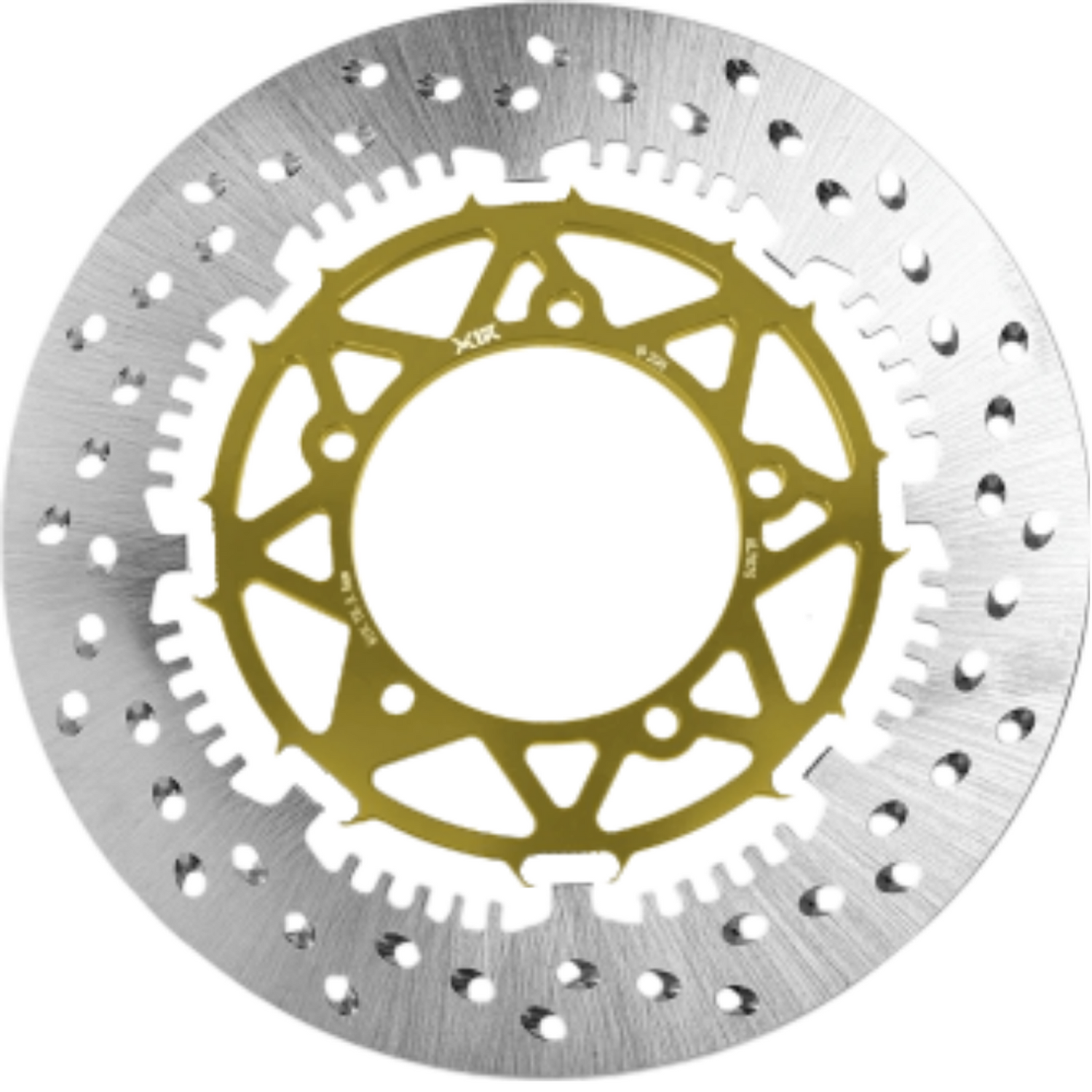 X1R Brake Disc T-Drive X-Wheel TF05F for Yamaha MX King 150 right, 298mm Gold