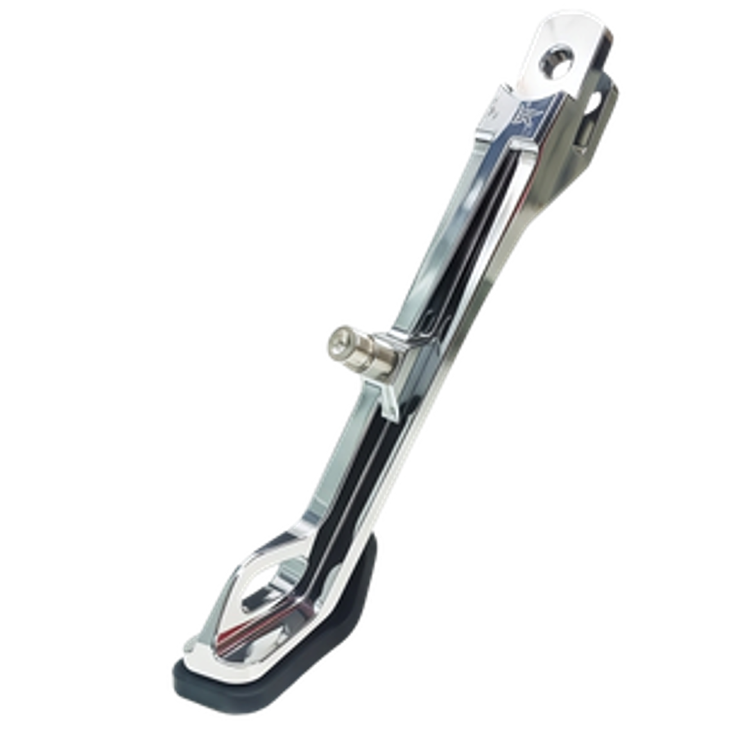 X1R CNC Side Stand for Yamaha MX King 150 and Honda GTR150 in Chrome