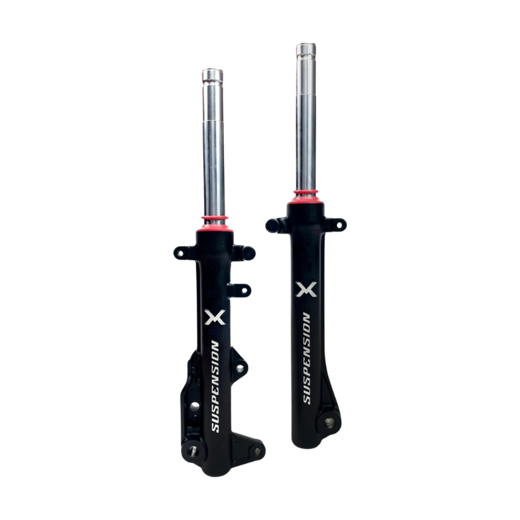 X1R Front Fork Dual FF05 31mm for Yamaha MX King 150 in Black Silver