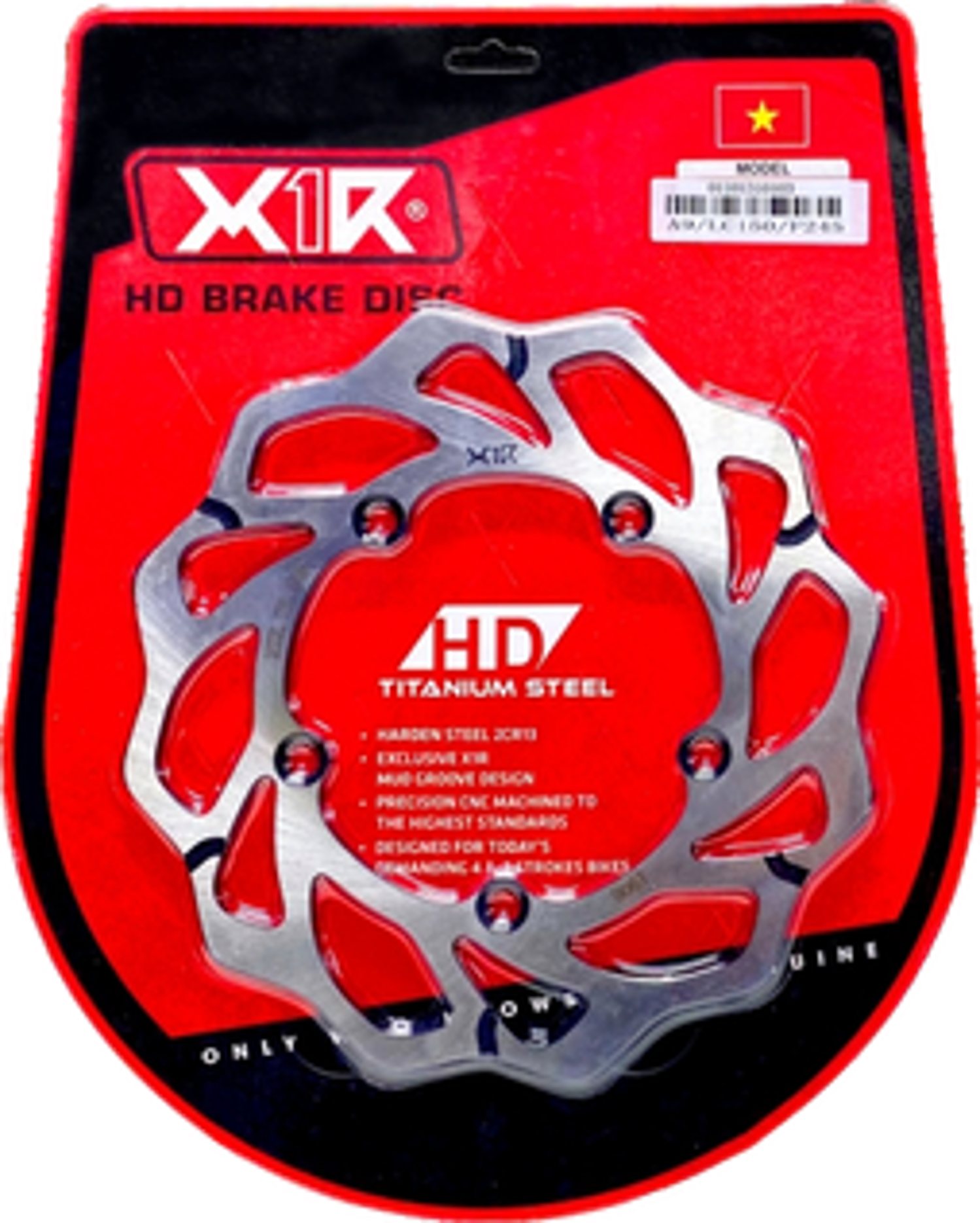 X1R HD Brake Disc Series W Wave for MX King 150 front, 245mm 5-hole