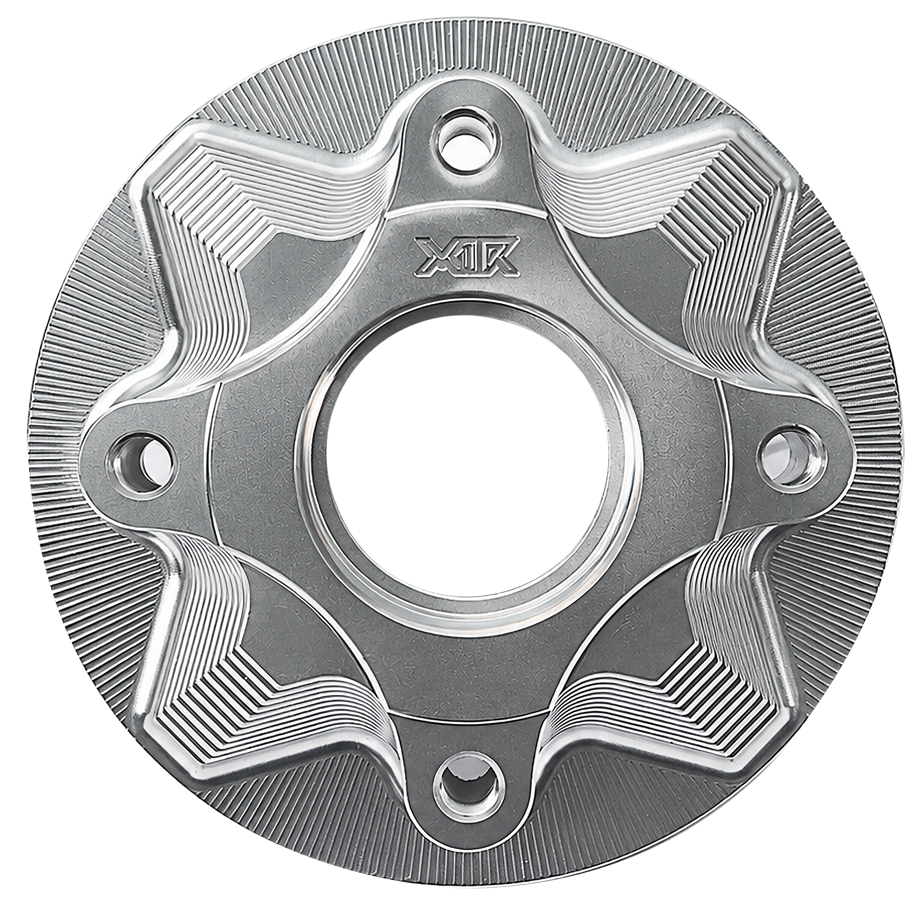 X1R Rear Sprocket Hub CNC 3D for Honda Supra GTR 150 in Silver Chrome