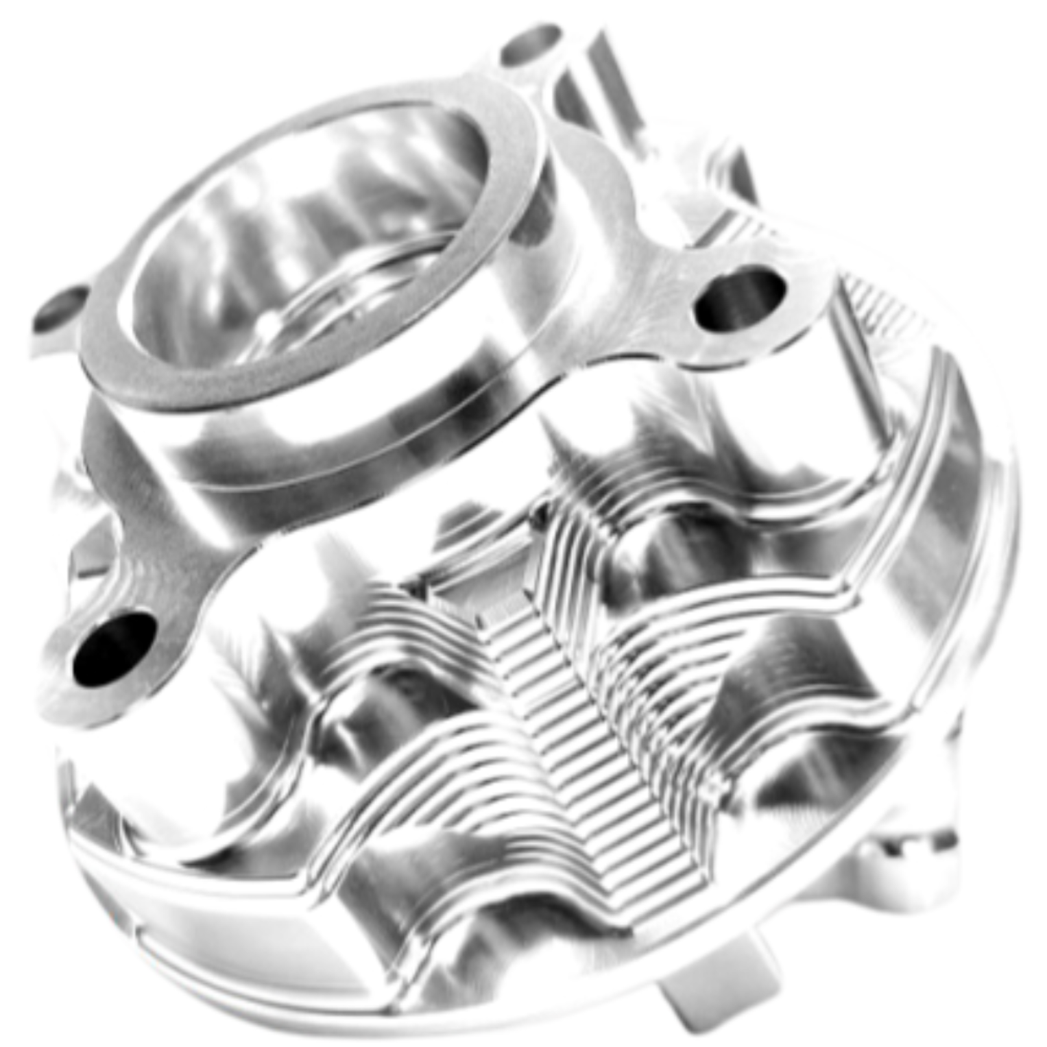 X1R Rear Sprocket Hub CNC 3D for Suzuki Raider Satria 150 in Silver Chrome
